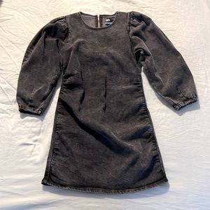 Zara 80s collection denim mini dress